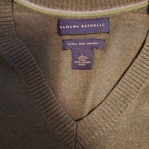 SWEATER BANANA REPUBLIC MENS SOFT 100% MERINO WOOL SIZE L NEW CONDITION